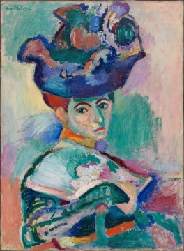 Mujer con sombrero 1905 fauvismo abstracto Henri Matisse Pinturas al óleo